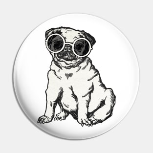 Cool Pug Pin