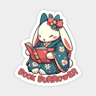 Reading rabbit Magnet