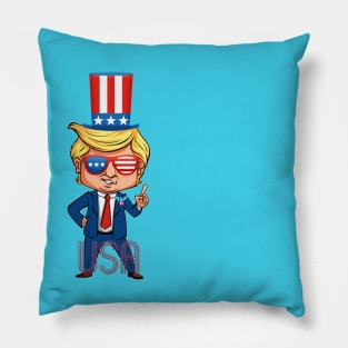 uncle sam trump independence day july 4th Pillow