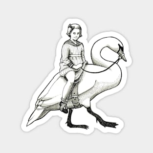 Agatha's Swan Ride Magnet