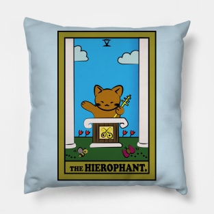 TAROT CARDS | THE HIEROPHANT. | CAT Pillow