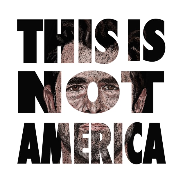 This Is Not America (cross-hatch text) - Claes Bang by Catrina1903