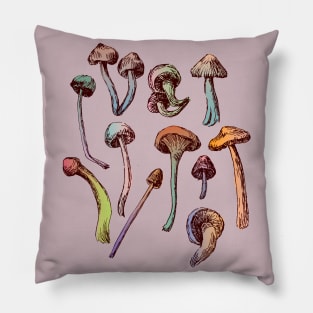 Magic Mushrooms Pillow