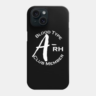 Blood type A minus club member - Dark Phone Case