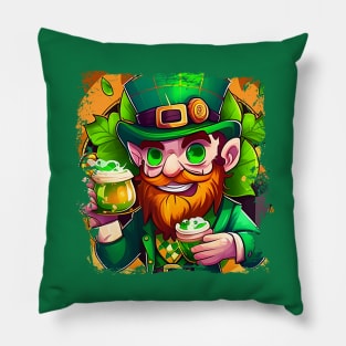 Lucky Leprechaun Beer With Me St. Patrick's Day Pillow