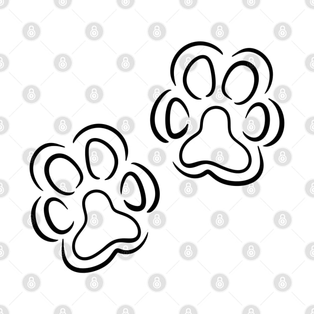 Paw print by BahArt