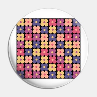 Flowerpower on a black background Pin