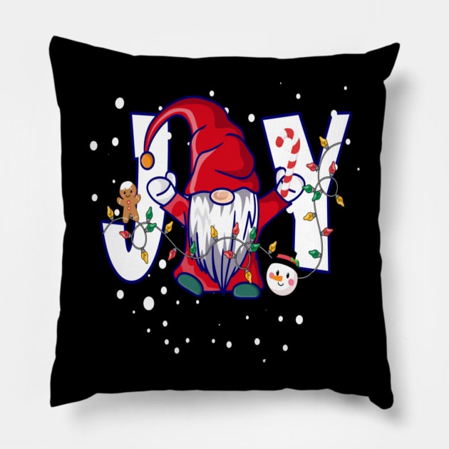 Christmas Gnome Merry Christmas Pillow by Buleskulls 