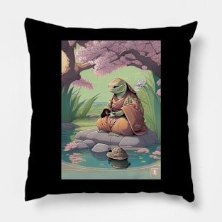 Turtle Monk Meditating Pillow