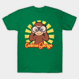 Curious George Curious Faces - Juniors All Over Print T-Shirt