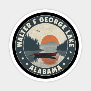 Walter F George Lake Alabama Sunset Magnet