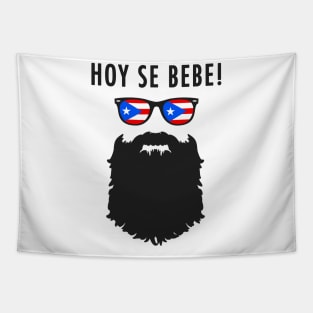 Hoy Se Bebe Puerto Rican Beard Man Tapestry