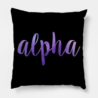 Purple Alpha Pillow