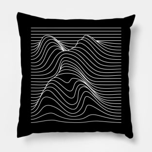 x wavy lines design Pillow