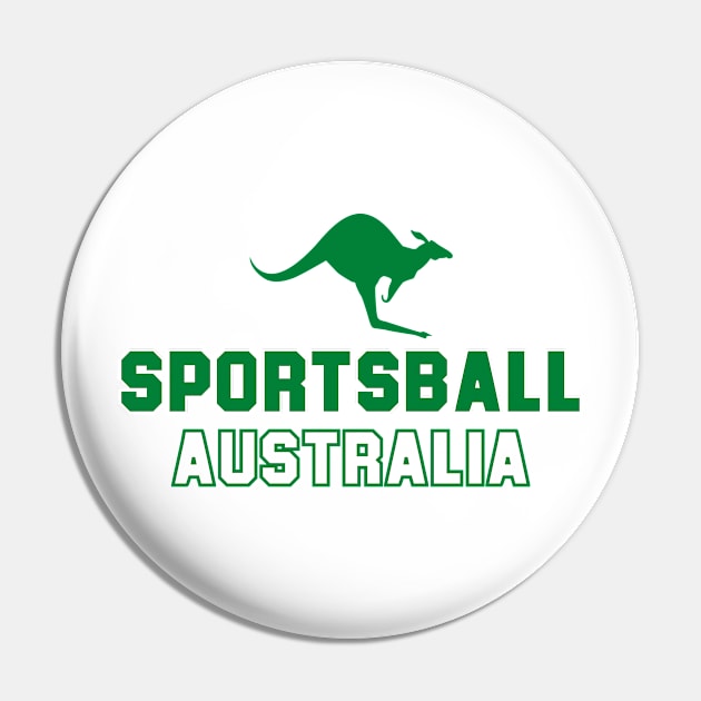 SPORTSBALL AUSTRALIA Varsity Green Pin by Simontology