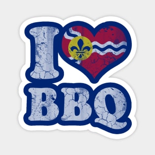 Love St Louis Missouri BBQ Barbecue Grilling Grill Magnet