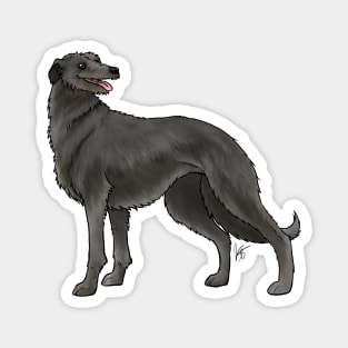 Dog - Scottish Deerhound - Black Magnet