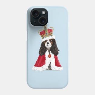 His Majesty King Charles Fun Coronation Souvenir on blue Phone Case