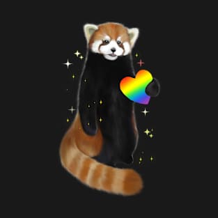 Cute red panda love magic T-Shirt