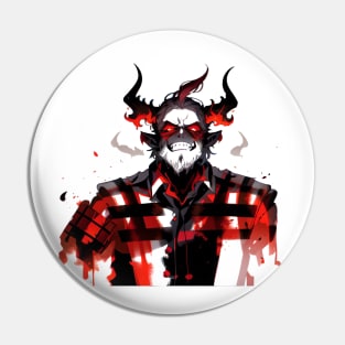 Devilish hipster Pin