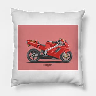 90s race bike Pillow