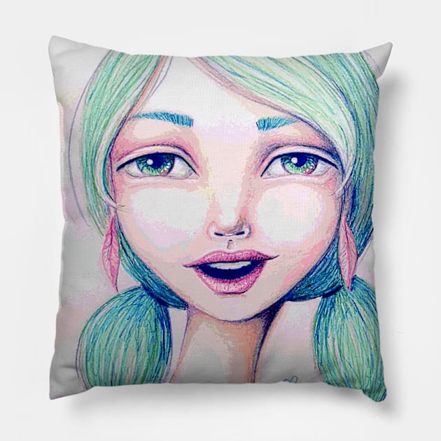 Happy Day Pillow by LittleMissTyne