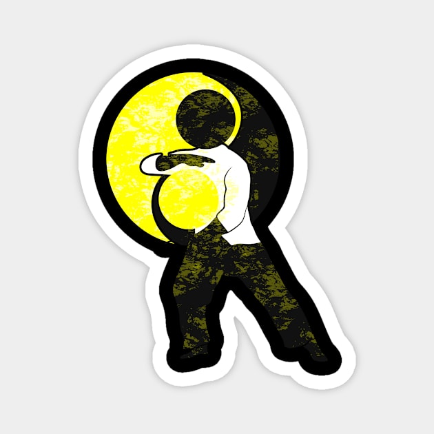 Chinese martial art Qi Gong Tai Chi Magnet by QQdesigns