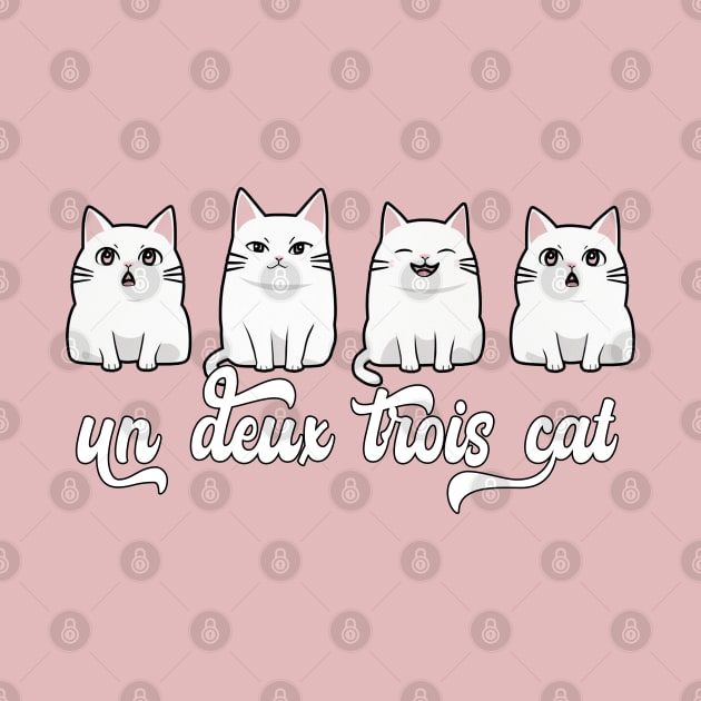 Un Deux Trois Cat tee  French Cat Tee Cat Lady by NIKA13