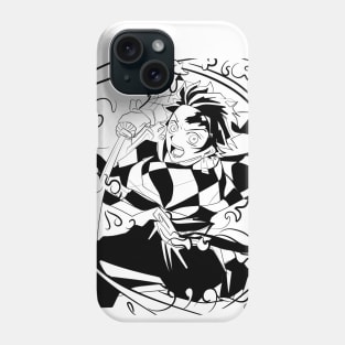 Breath of water by tanjiro kamado in kimetsu no yaiba Phone Case