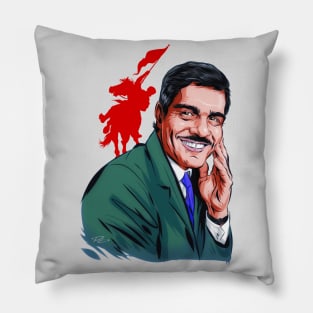 Omar Sharif - An illustration by Paul Cemmick Pillow