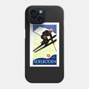 Adelboden,Schweiz, Ski Poster Phone Case