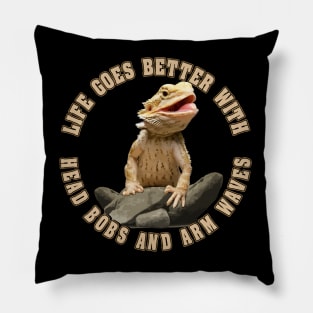 Bearded Dragon Life Is Better Pet Lizard Pillow