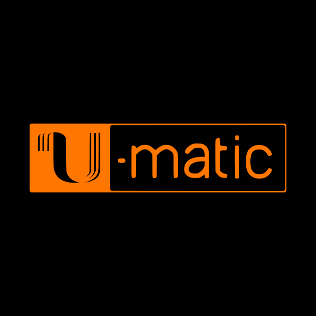 3/4" U-matic Orange logo Umatic by PMM