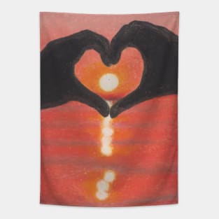 Lovely Sunset Scenery Tapestry