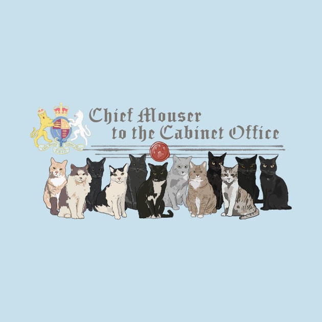 Chief Mouser to the Cabinet Office - Group Front, Individual Mouser Portraits on back by Maiden Names