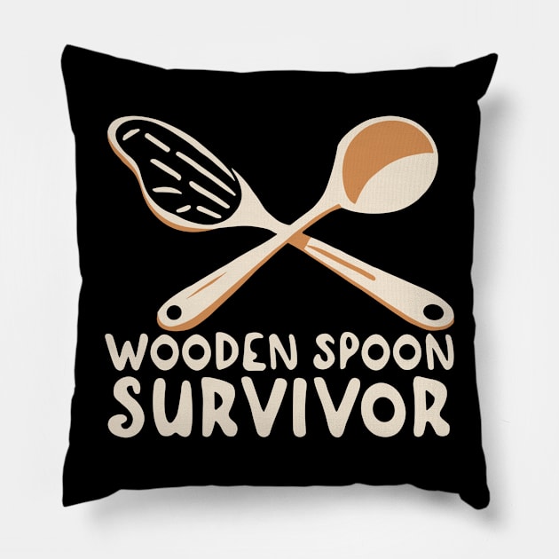 Wooden Spoon Survivor Pillow by Clouth Clothing 