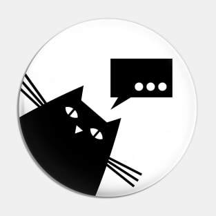 Cat watching in silence meme Pin