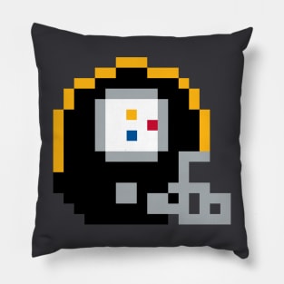 Retro 8-Bit Video Game Pittsburgh Football Helmet Pillow