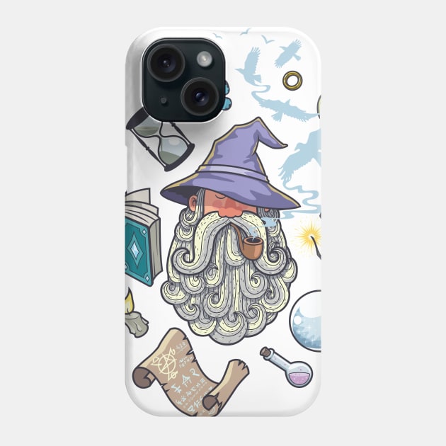 Wizard Portrait Phone Case by Malchev