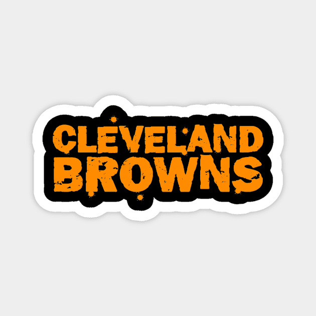 Cleveland browns Magnet by Cahya. Id