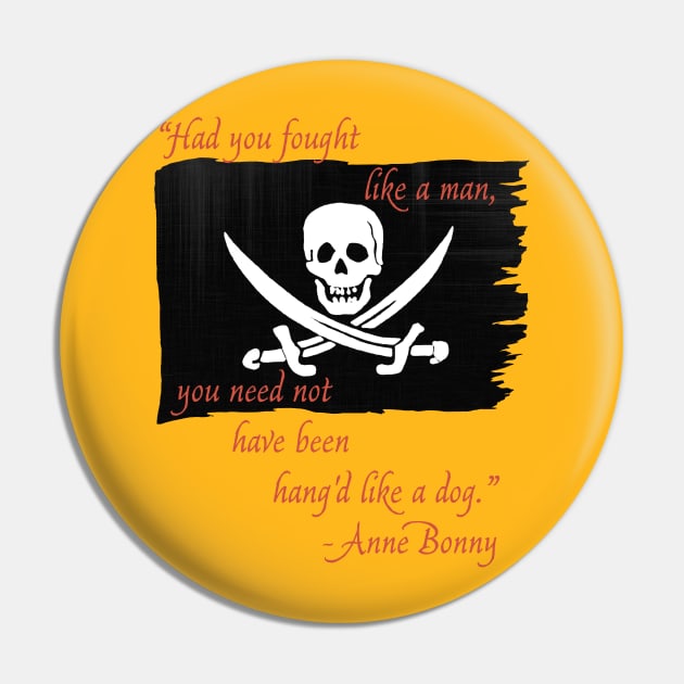 Anne Bonny Flag Pin by Pr0metheus