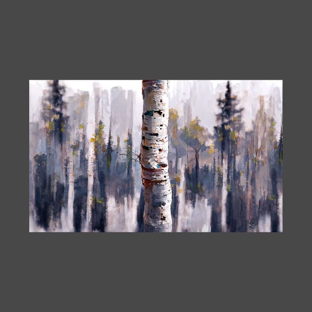Birch Forest by MicaelaDawn