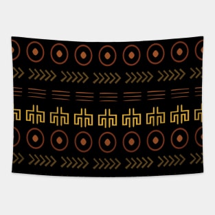 Modern Boho Ethnic Mudcloth Pattern Tapestry