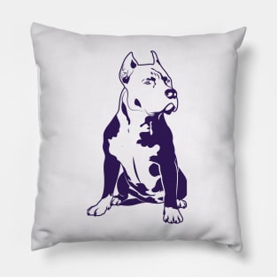 Purple Pitbull Lover Pillow