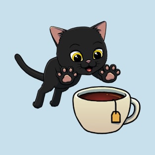 Bombay Cat excited to drink Black Tea T-Shirt