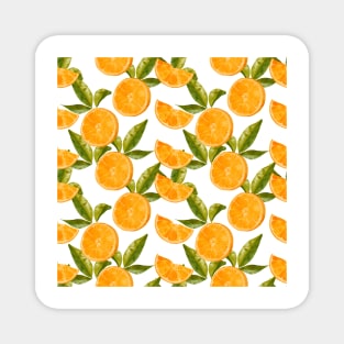 orange pattern Magnet