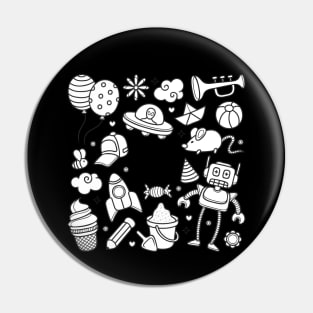 Doodle Kid Pin