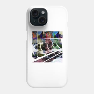 maza in city mapping park landscape collage Phone Case