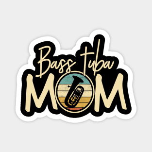 Marching Band - Funny Retro Bass Tuba Mom Gift Magnet