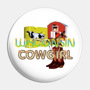 Wisconsin Cowgirl Pin